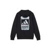 Adidas Sweatshirts Men's Black Hooded Moderate Regular H39271