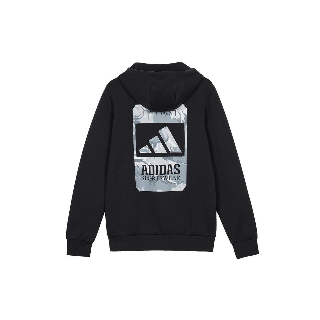 Adidas Sweatshirts Men's Black Hooded Moderate Regular H39271