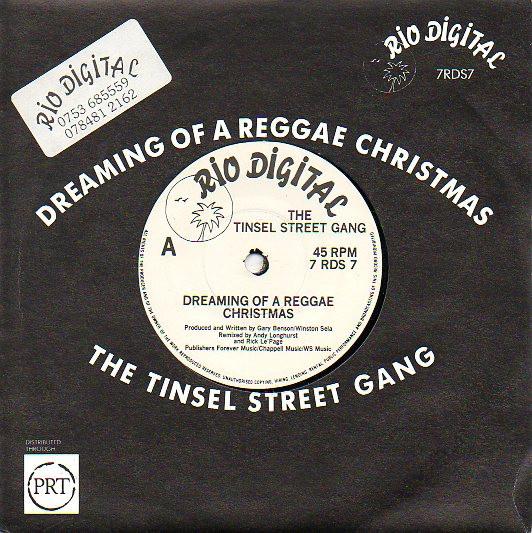 

7-дюймовая пластинка TINSEL STREET GANG Dreaming Of A Reggae Christmas 7RDS7 Rio Digital 1988 UK Reggae Ska Dub Б/у
