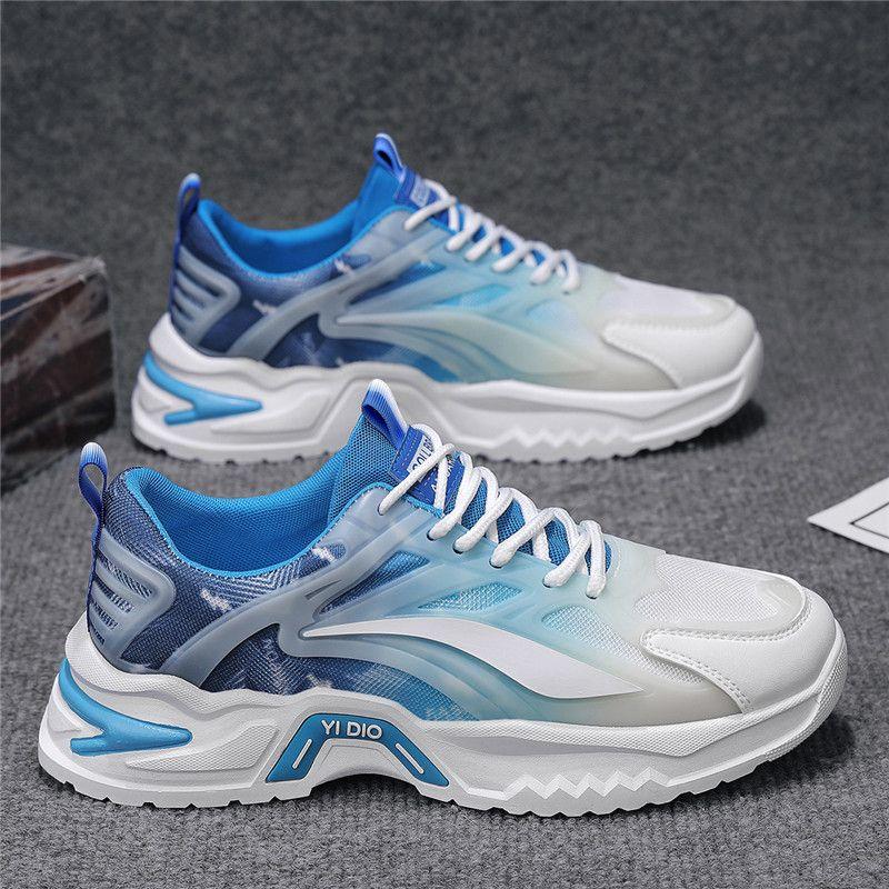 Fashion Thick Platform Mesh Upper Sports Shoes for Men Running Jump On Clearance All Brands Low Price Miked Colour Man Casual Sneaker