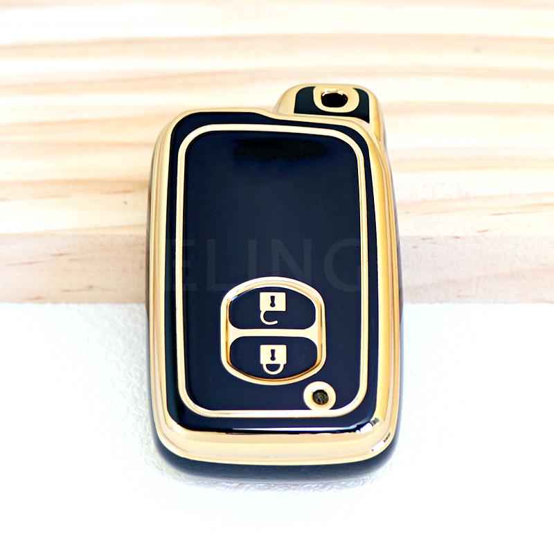 TPU Car Key Case Cover for Toyota Camry Crown Majesta Highlander Land Cruiser Prado Kluger Mark X Subaru Foreste XV Protector