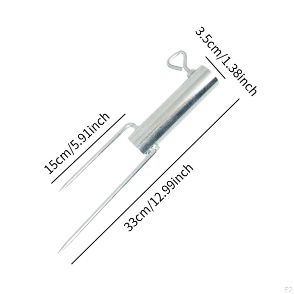 Beach Umbrella Sand Anchor, Sun Holder with 2 Forks,Outdoor Metal for Parasol