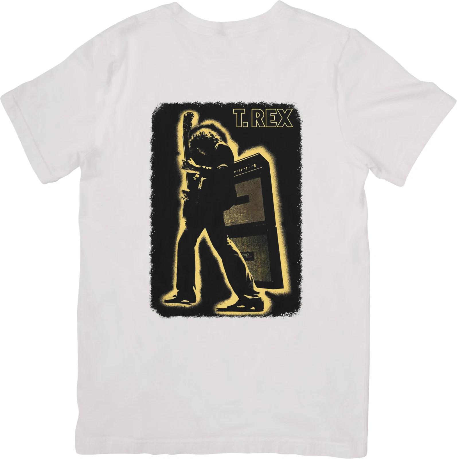 

T.rex glam rock Music Fit for Men & Women Quality Cotton T-Shirt White. S