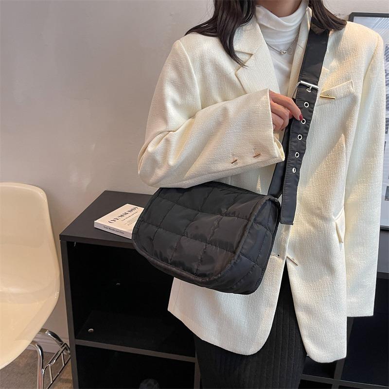 Women's Bag Minimalist Bag Plaid Tote Bag Crossbody Bag Solid Color Casual Bag