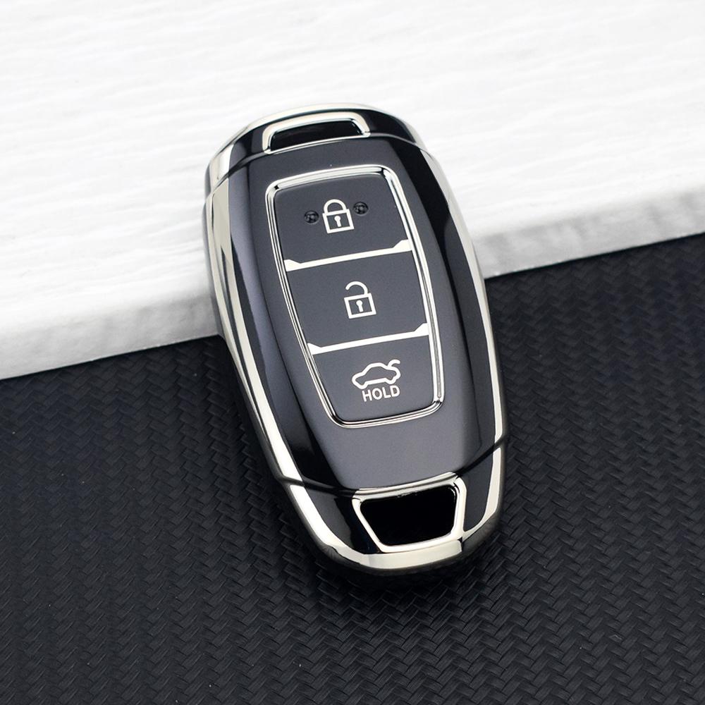 

3/4/5 Buttons TPU Key Case Fob for Hyundai Santa Fe KONA I30 Accent Ix35 Encino Solaris Azera Grandeur Ig Palisade Key Chain Set
