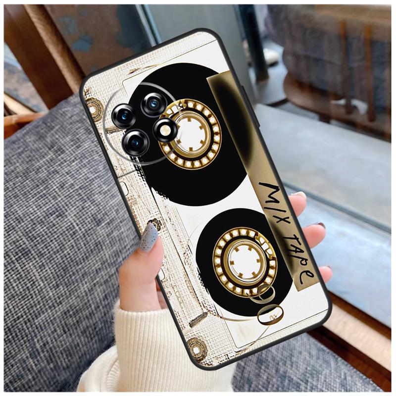 Art Cassette Tape Design Case For OnePlus 13 15 13R 13T 12 12R 11 9 10 Pro 10T 8T Nord 5 CE 2 3 4 Lite N20 N30 Coque