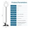 Flexible Clip-on LED Reading Light, 48 Lights, 3 Color Modes and 10 Brightness Levels - USB Powered Table Lamp for Bedroom