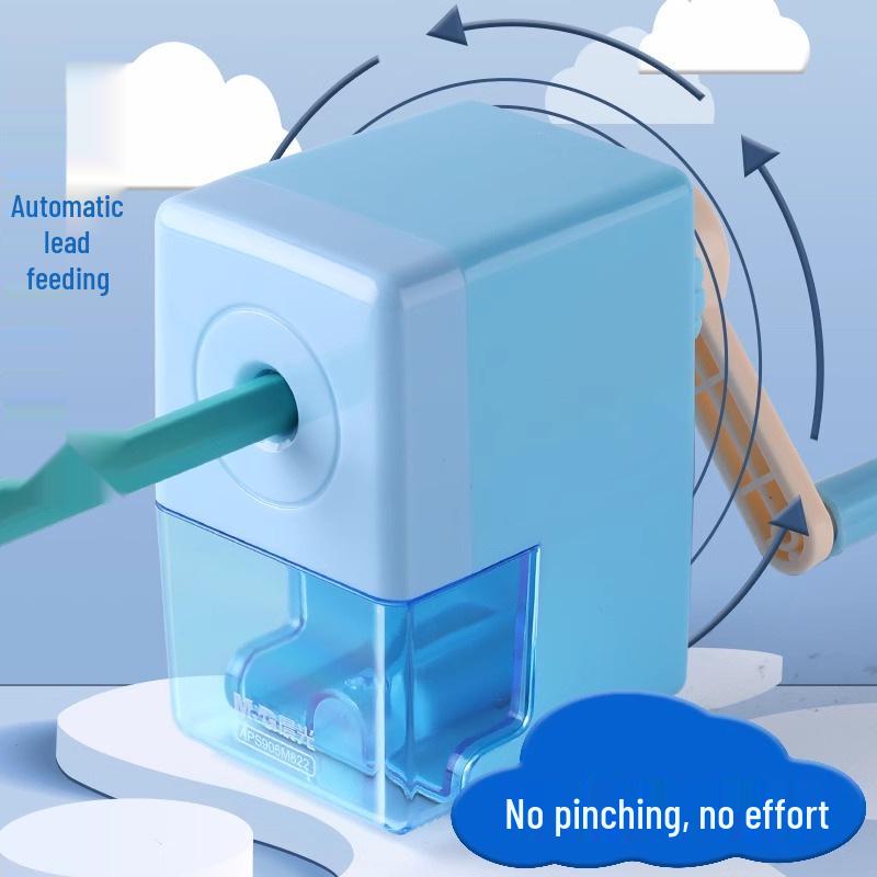 Automatic & Manual Pencil Sharpener for Kids – Morning Light Lead Feed & Retract