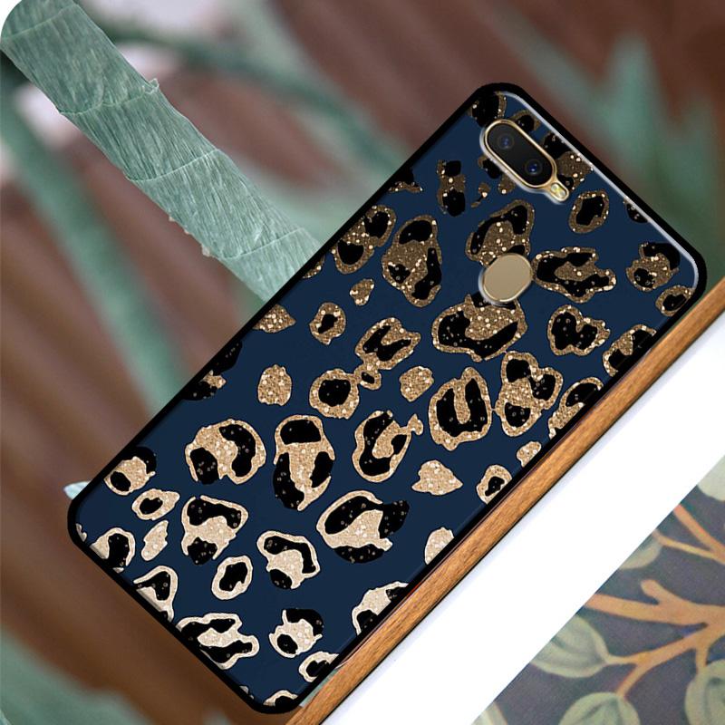 Leopard Print Black Cheetah Pattern Cover For OPPO A52 A72 A54 A74 A94 A1K A15 A83 A91 A5 A9 A31 A53 A53S A3S A5S Phone Case