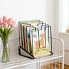 Adjustable Metal Wire Organizer Rack for Kitchen Cabinet Countertop Storage with Wooden Base for Pans Lids Plates Dishes Bakeware