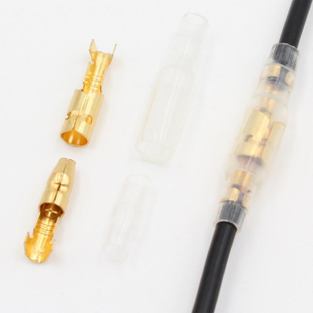 Male and Female Terminal Connectors with Insulation Sleeve Crimp Terminal Automotive Electrical Connectors Enduring
