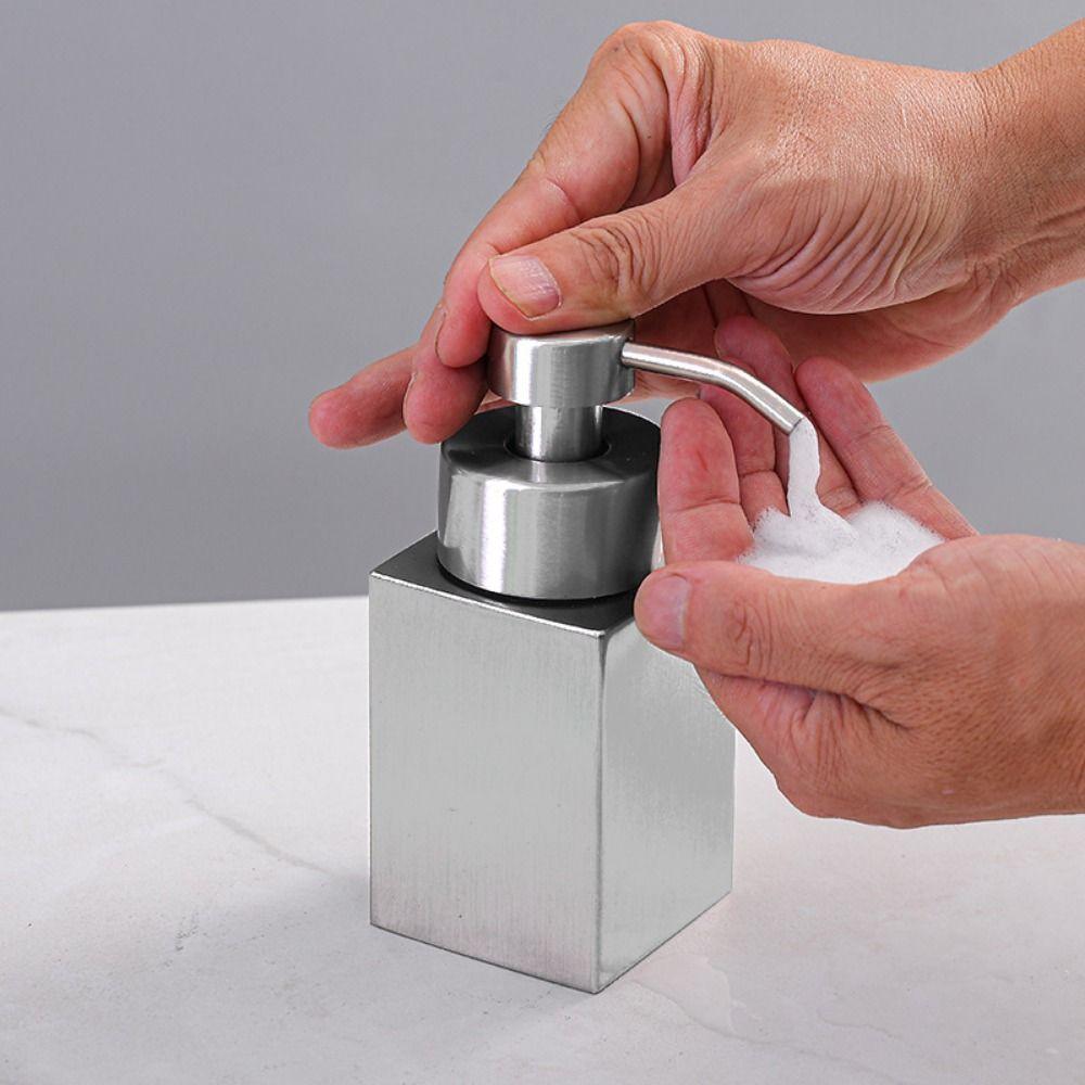 Square Foaming Soap Dispenser Refillable Foam Making Container Hand Sanitizer Jar  Kitchen Sink