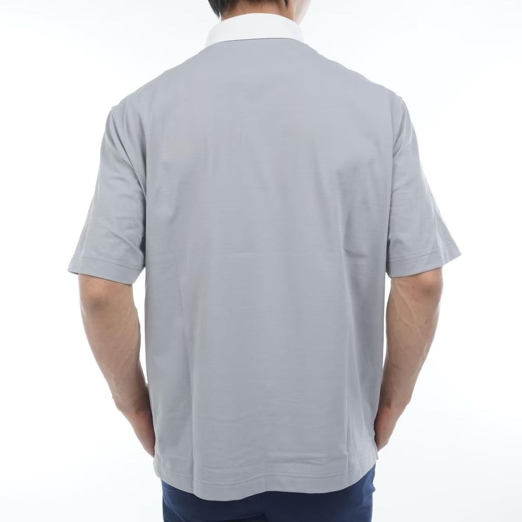 Golf Half Sleeve Polo Shirt To the 3 [New Balance] Men's (Stretchy/Cool Touch) / 012-5166004 023_Gray [S]