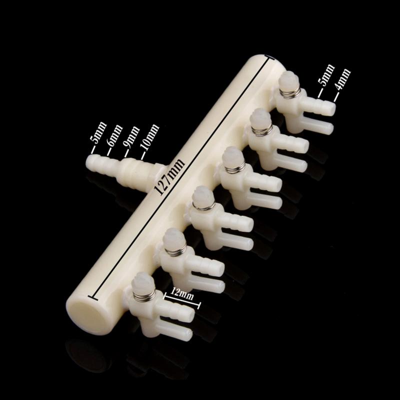2/3/4/5/6Way Aquarium Air Pump Hose Splitter Oxygen Pipe Distributor Fish Tank Aeration Tube Air Flow Control Valve Accessories