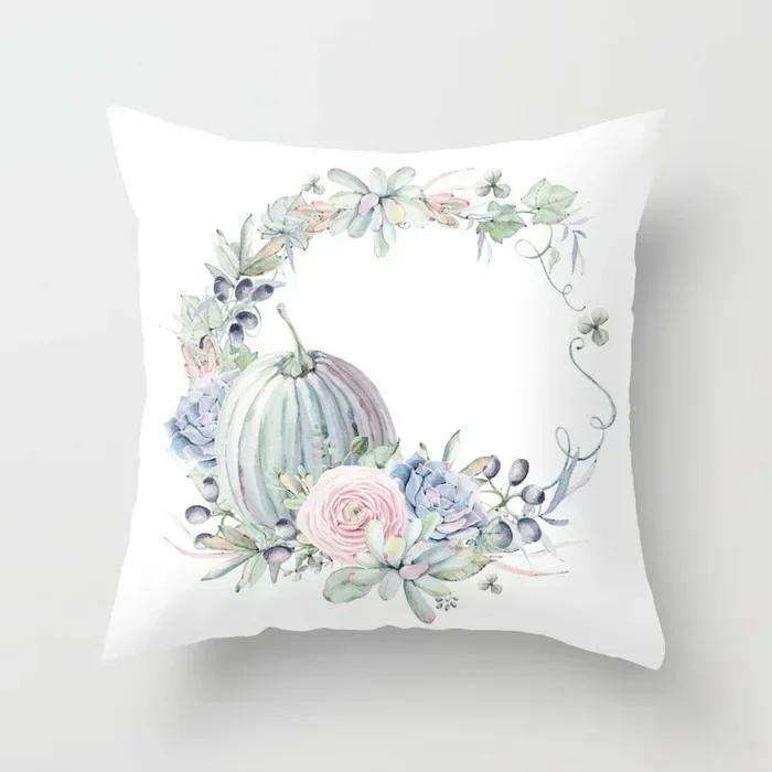 Pumpkins Cushion Cover Happy Halloween Pillow Covers Cartoon Home Decor Soft Peach Skin for Sofa Bed Decorative Cases 45x45cm