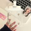 3-Zoll Transparenter Foto-Karten-Ordner Kpop Mini-Fotoalbum Idol-Fotokartenhalter Loseblatt-Idol-Kartenhülle Buch