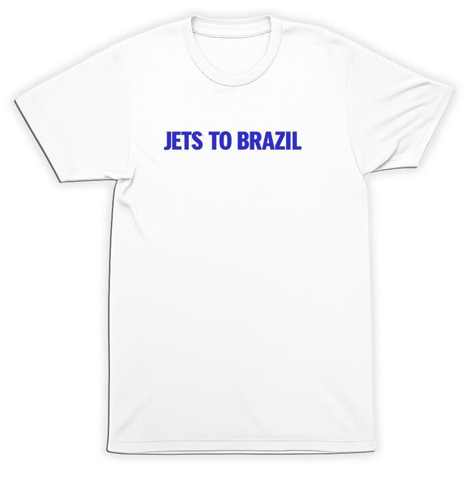 Jets To Brazil Text Logo Shirt Emo Indie Rock Tee, Black Minimalist Band Logo (Unisex S-XXL, Soft Cotton, Jawbreaker Era) 4XL