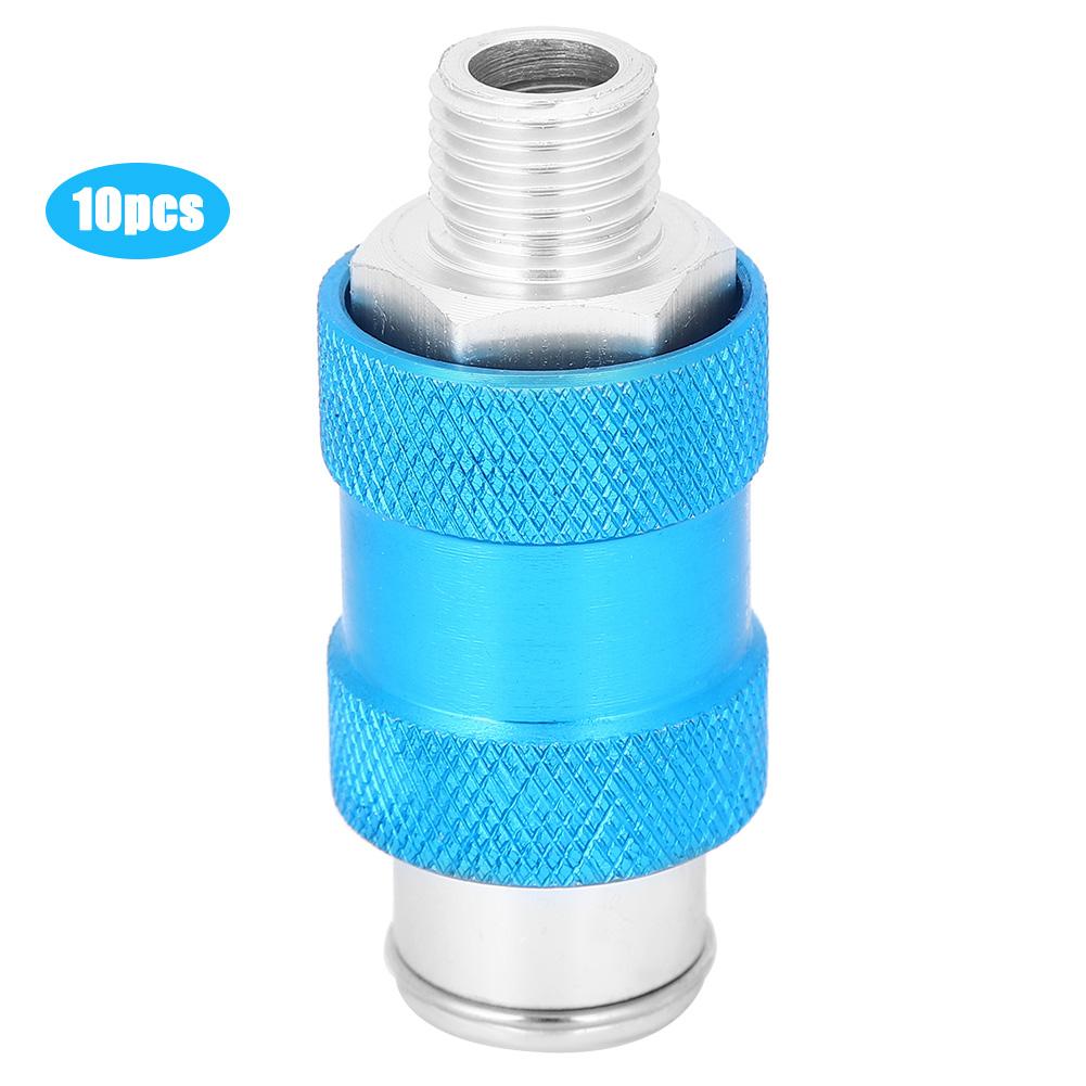 

10PCs Hand‑Push Valve Pneumatic Tool Mechanical Thread Connection Corrosion‑Resistant