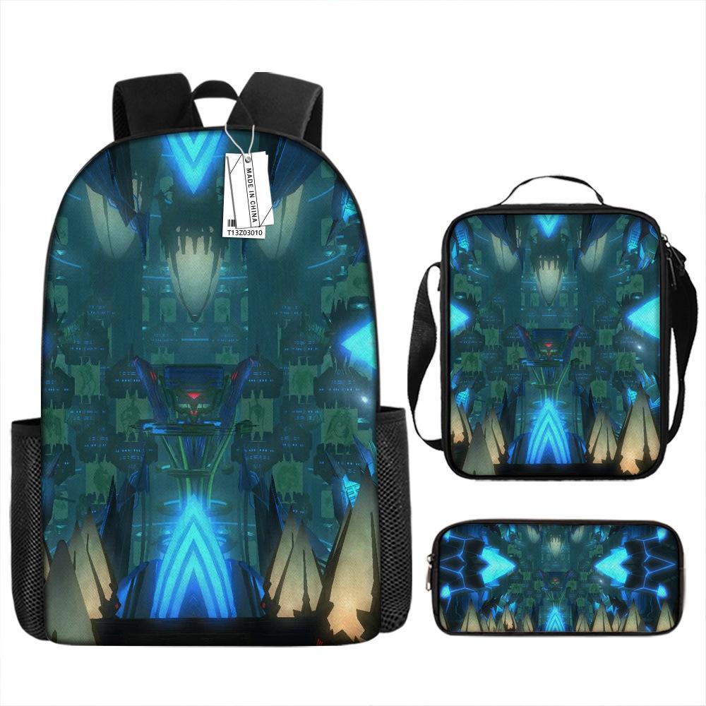 Ffxiv Backpack Cross-border Tide Backpack European and American Retro Schoolbag Fourth Grade Backpack Student Backpack