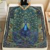 1 Stück Wunderschöne Flanelldecke mit Tierprint, Hohe Qualität, Bequem für alle Jahreszeiten, Heimdekoration, Wärme und Komfort, Perfekt für Weihnachtsgeschenke