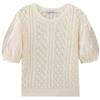 Fashion Style 2024 Summer New Women's Clothing Easiest for Match Puff Sleeves Romantic Style Knitting Tops 6236004