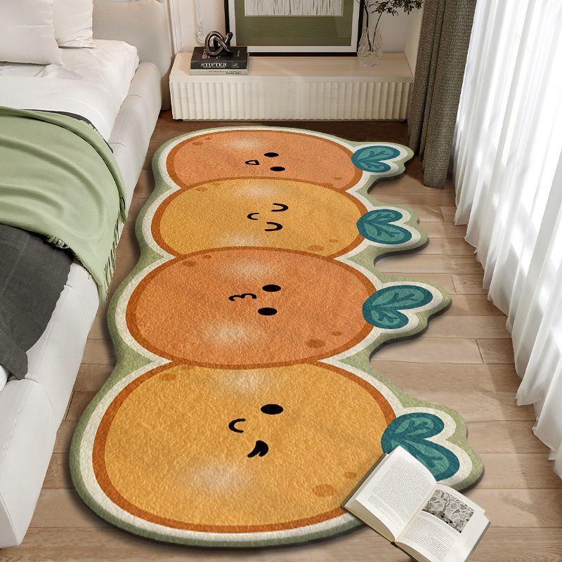 Cartoon Imitation Cashmere Carpet Bedroom Bedside Living Room Coffee Table Home Use Dirt Resistant and Anti Slip