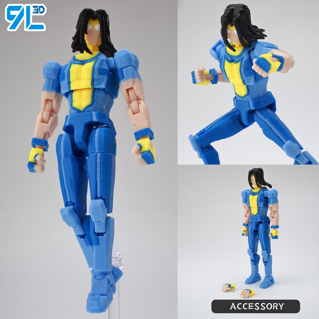 9L3D Printed NEWInvincibles Tech Jacker Titan13 Lucky13 Action Figure Dummy13 Motorcycle Multi-Jointed Collectible Model Toy T13