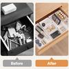 Universal Extendable Drawer Organizer Durable Plastic Multi-Size Desk Drawer Organizer for Makeup Cosmetic Bedroom Dressers Tool