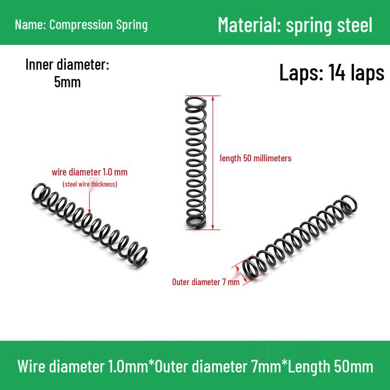 Heavy Duty Y-Type Compression Spring Shock Absorber, 1.0mm Wire Diameter, Outer Diameter 5-20mm.