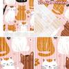 2D flat printing 2pcs Curtain Cute Cats Cute Cats Digital Printed Polyester Drapes Party Decorations Use for Indoor Celebrations