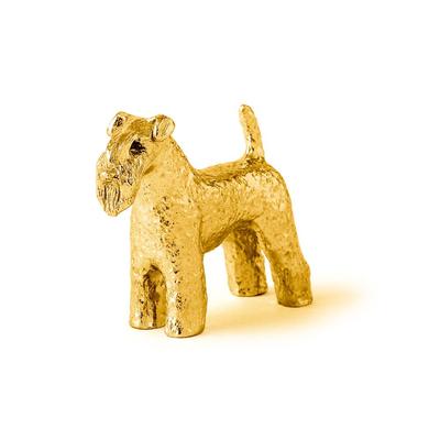 Kerry Blue Terrier 22ct Gold Plated Made In England Art Dog Figure Collection