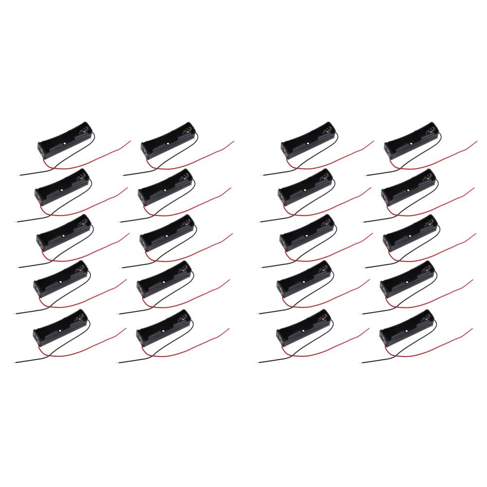 10-30pcs 18650 Power Bank Cases 1X 3.6V-4.2V 18650 Battery Holder Storage Box Case 1 Slot Battery Container With Wire Lead