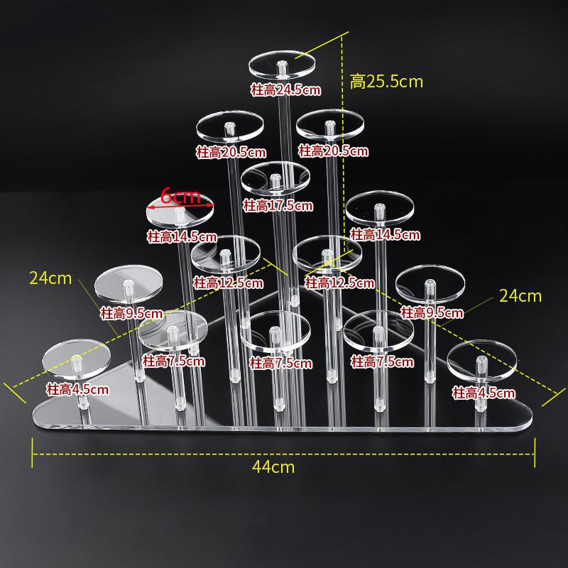 Round Acrylic Jewelry Stand Acrylic Display Riser Stands Dessert Tower Display Tower for Jewelry,Rings,Earrings,Mini Figurines