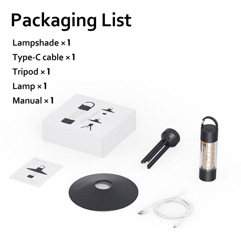Camping Light Waterproof Rechargeable Tent Lamp  Portable Multifunctional Lanterns Outdoor Emergency Lights