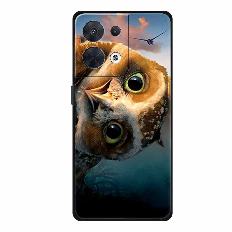 Animal Case For Oppo Reno 8 5G Soft Silicone Wolf Back Cover for OPPO Reno8 Pro + Plus Coque Reno 8 Pro 5G Cartoon CPH2359 Funda
