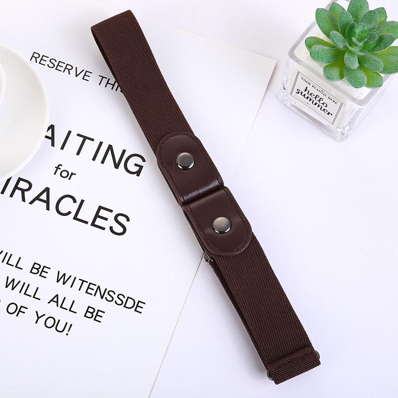 Buckle-Free Belt Ladies Decoration Lazy Belt Casual Elastic Elastic Jeans Belt Han