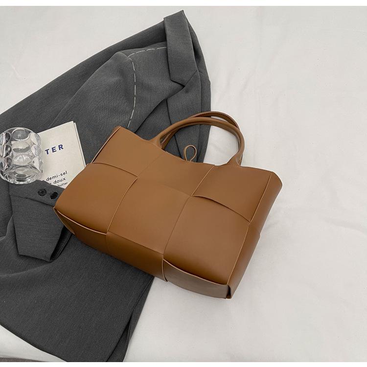 Borsa a Trama da Donna Primavera 2025 - Borsa a Spalla Versatile di Grande Capacità