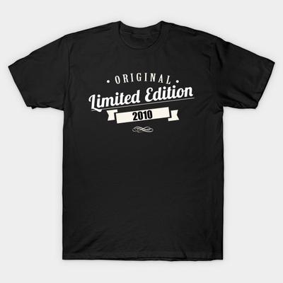Unisex Fashion TShirt 2010 Limited Edition Print TShirt Plus Size S-5XL T-Shirt 100%Cotton Tops O Neck Short Sleeve Tees