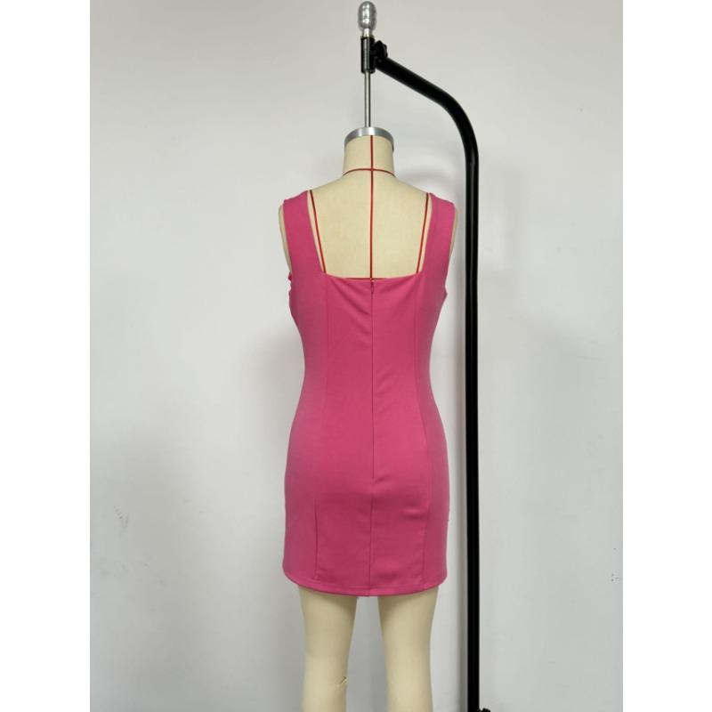 Damen Kurzkleid mit Blumenmuster, Spaghettiträgern, ärmellos, rückenfrei, A-Linie