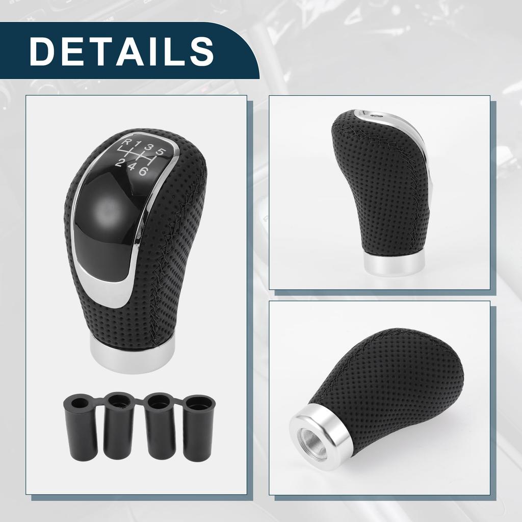 TUCKBOLD Universal Shift Knob Gear Shift Knob with 4 Adapters for 6 Speed Manual