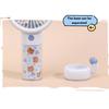Multipurpose USB Handheld Fan Portable Colorful Lamp-Green