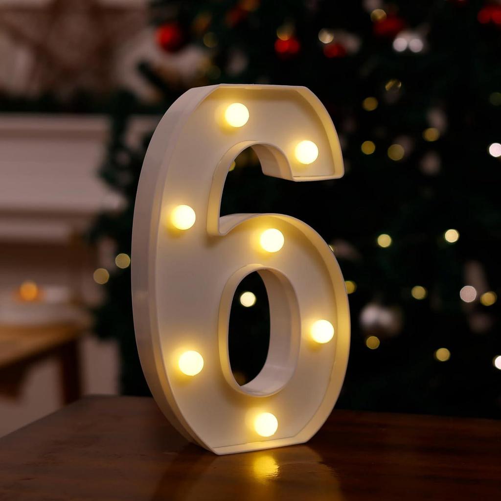 LED Letter & Number Lights: Multicolor Decorations for Birthdays, Proposals, Weddings, and Parties