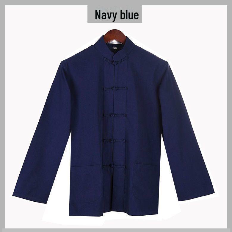 Men's Large Tang Suit Hanfu Long-Sleeve Jacket