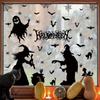 Halloween Window Clings Haunted House Ghost Pumpkin Window Stickers Decals Festive Decorations for Home Party