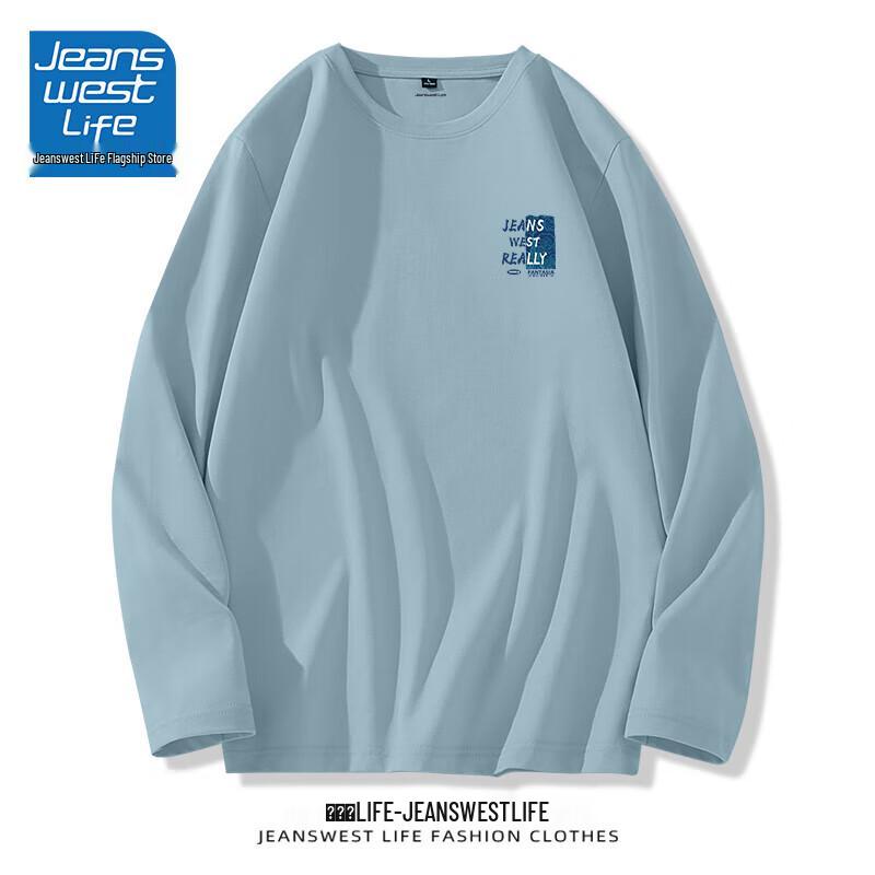 JEANSWEST LIFE Men's Long Sleeve Cotton T-Shirt