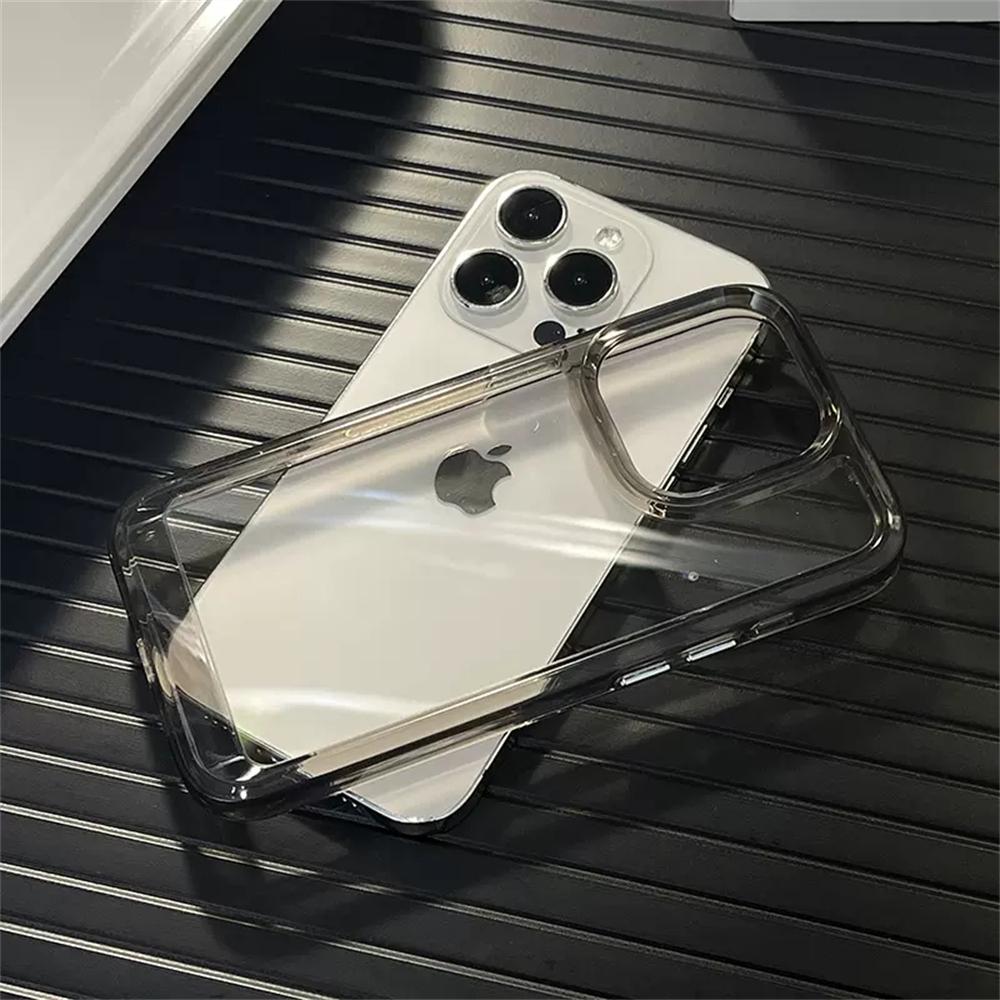 Luxury Crystal Clear Armor Bumper Case For Iphone 14 13 12 11 Pro Max Mini X Xs Max Xr 7 8 14plus Se Transparent Acrylic Cover