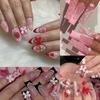 Bowknot Flower Nail Art Decorations Set Sweet Nail Parts Kits 3D Acrylic Nail Charms  for Nail Art