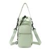 Insulated Water Bottle Sling Bag Adjustable Strap Drawstring Bottle Bag for Hiking Gym Travel Multiple Pockets Bottle Pouch for Phone Keys