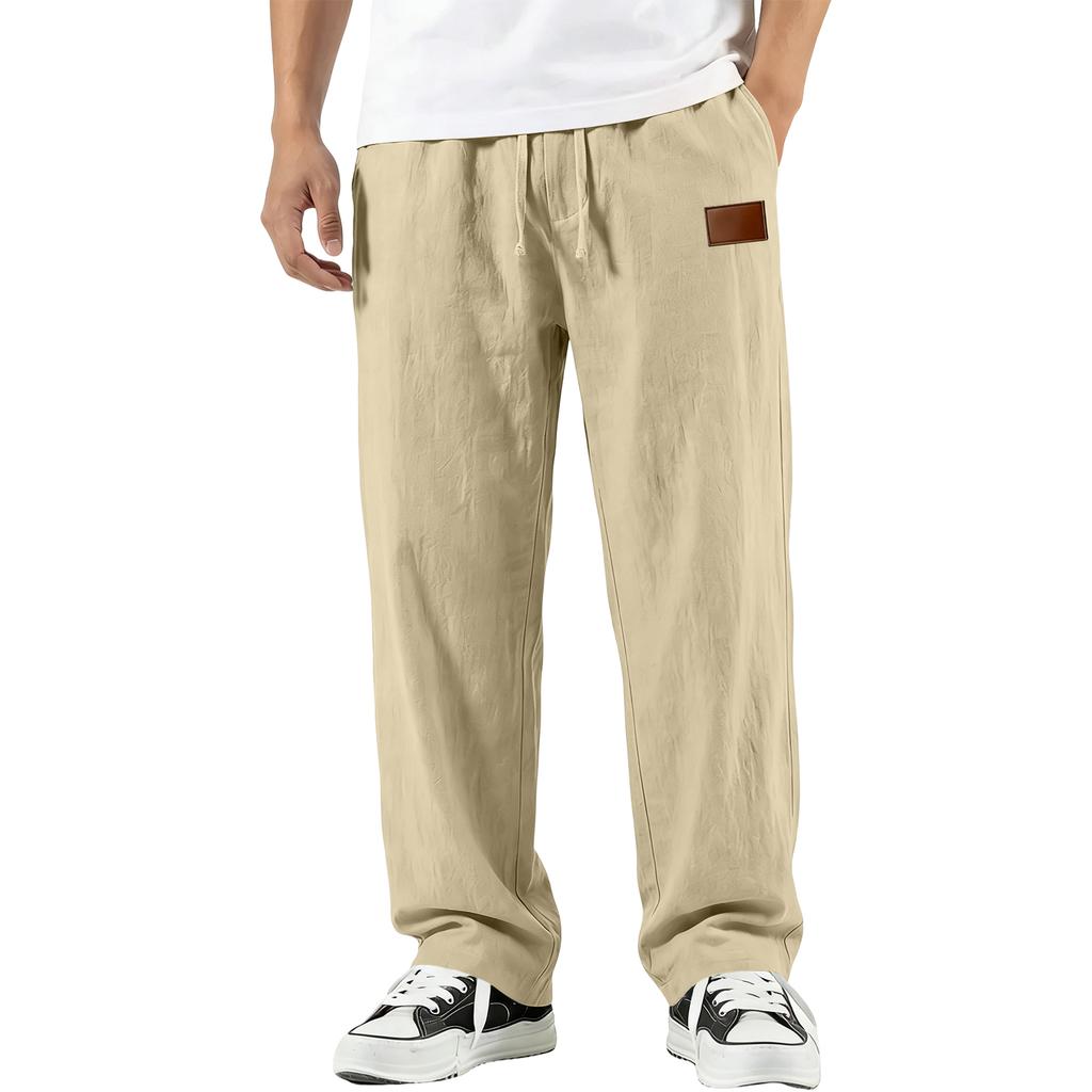 Men's Cotton Linen Trousers Men's Casual Fashionable Cotton Linen Trousers
