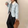 Korean Version of Padded Jacket Lapel Simple Foreign Style Short Age-reducing Warm Bread Clothes Women's Coat